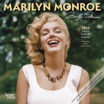 Marilyn Monroe OFFICIAL | 2025 7 x 14 Inch Monthly Mini Wall Calendar | English/French Bilingual