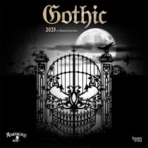 Alchemy Gothic OFFICIAL | 2025 12 x 24 Inch Monthly Square Wall Calendar | Plastic-Free