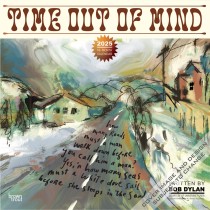 Time Out of Mind | Lyrics Written by Bob Dylan OFFICIAL | 2025 12 x 24 Inch Monthly Square Wall Calendar | Plastic-Free