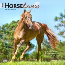 Horse Lovers | 2026 12 x 24 Inch (Hanging) Monthly Square Wall Calendar