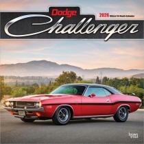 Dodge Challenger OFFICIAL | 2026 12 x 24 Inch (Hanging) Monthly Square Wall Calendar
