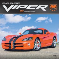 Dodge Viper OFFICIAL | 2026 12 x 24 Inch (Hanging) Monthly Square Wall Calendar