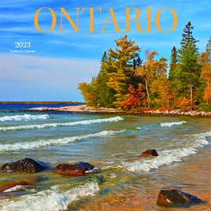 Ontario | 2023 7 x 14 Inch Monthly Mini Wall Calendar | English/French Bilingual