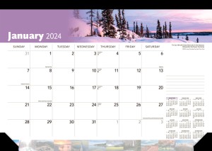 Canadian Geographic | 2024 17 x 12 Inch Monthly Desk Pad Calendar