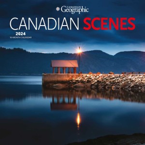 Canadian Geographic Canadian Scenes | 2024 8.5 x 8.5 Inch Medium Wall Calendar | Envelope