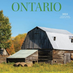 Ontario | 2024 7 x 14 Inch Monthly Mini Wall Calendar | English/French Bilingual