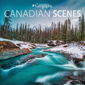 Canadian Geographic Canadian Scenes OFFICIAL | 2025 12 x 24 Inch Monthly Square Wall Calendar