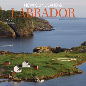 Newfoundland & Labrador | 2025 12 x 24 Inch Monthly Square Wall Calendar