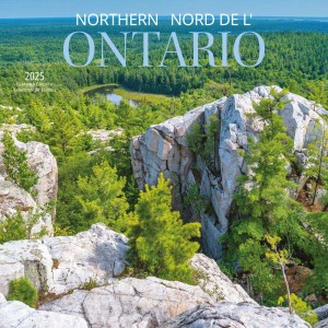 Northern Ontario | 2025 12 x 24 Inch Monthly Square Wall Calendar | English/French Bilingual