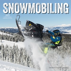 Snowmobiling | 2025 12 x 24 Inch Monthly Square Wall Calendar