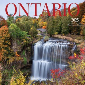 Ontario | 2025 7 x 14 Inch Monthly Mini Wall Calendar | English/French Bilingual