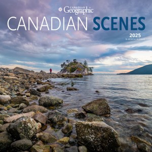Canadian Geographic Canadian Scenes OFFICIAL | 2025 8.5 x 8.5 Inch Medium Wall Calendar | Envelope