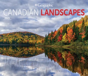 Canadian Geographic Canadian Landscapes OFFICIAL | 2025 14 x 24 Inch Monthly Deluxe Wall Calendar | Envelope