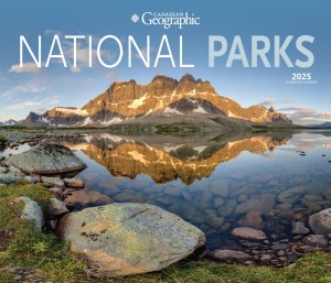 Canadian Geographic Canadas National Parks OFFICIAL | 2025 14 x 24 Inch Monthly Deluxe Wall Calendar | Envelope