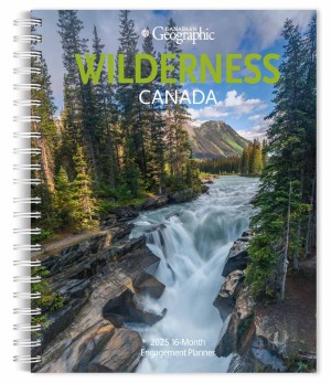 Canadian Geographic Wilderness Canada OFFICIAL | 2025 6 x 7.75 Inch Spiral-Bound Wire-O Weekly Engagement Planner Calendar | New Full-Color Image Every Week
