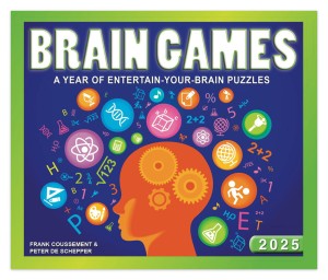 Brain Games | 2025 6 x 5 Inch Daily Desktop Box Calendar | New Page Every Day