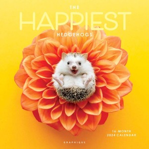 The Happiest Hedhogs | 2024 12 x 24 Inch Monthly Square Wall Calendar