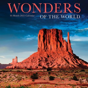 Wonders of the World | 2025 12 x 24 Inch Monthly Square Wall Calendar