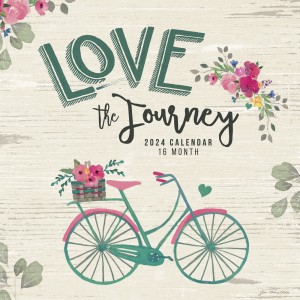 Love The Journey | 2024 12 x 24 Inch Monthly Square Wall Calendar