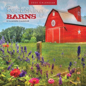 Beckoning Barns | 2025 12 x 24 Inch Monthly Square Wall Calendar | Featuring the Artwork of Lori Deiter