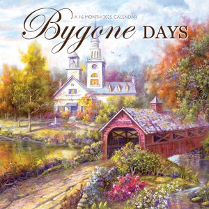 Bygone Days | 2025 12 x 24 Inch Monthly Square Wall Calendar | Featuring the Artwork of Carl Valente