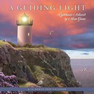 A Guiding Light | 2025 12 x 24 Inch Monthly Square Wall Calendar | Featuring the Artwork of Alan Giana | Plastic-Free