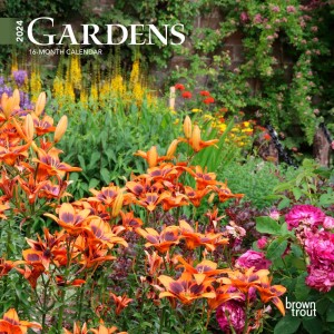 Gardens | 2024 7 x 14 Inch Monthly Mini Wall Calendar