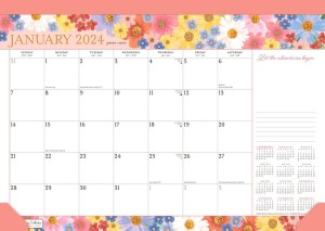Bonnie Marcus | 2024 17 x 12 Inch Monthly Desk Pad Calendar