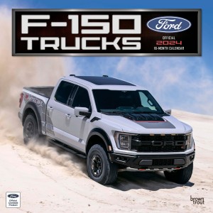 Ford F150 Trucks OFFICIAL | 2024 12 x 24 Inch Monthly Square Wall Calendar