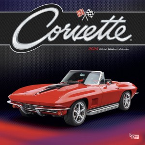 Corvette OFFICIAL | 2024 12 x 24 Inch Monthly Square Wall Calendar