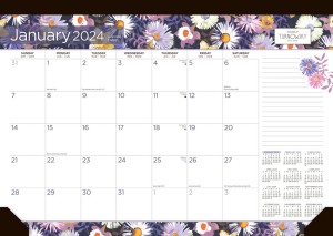 House of Turnowsky | 2024 17 x 12 Inch Divine Nature Monthly Desk Pad Calendar