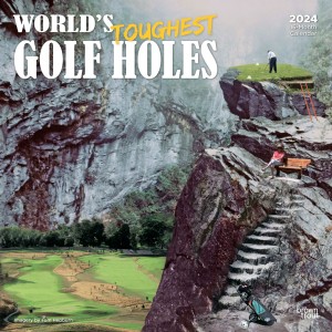World's Toughest Golf Holes | 2024 12 x 24 Inch Monthly Square Wall Calendar