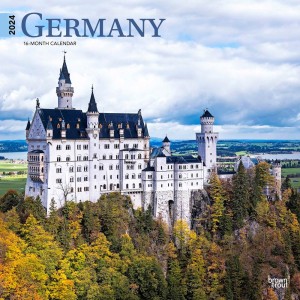 Germany | 2024 12 x 24 Inch Monthly Square Wall Calendar