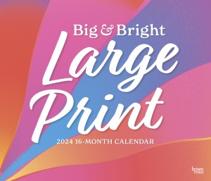 Big & Bright Large Print | 2024 14 x 24 Inch Monthly Deluxe Wall Calendar | Matte Paper