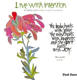 Live with Intention | 2024 7 x 14 Inch Monthly Mini Wall Calendar