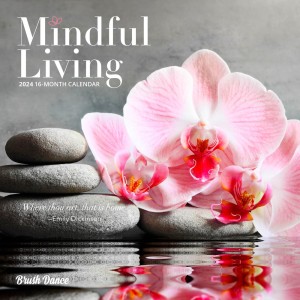 Mindful Living | 2024 7 x 14 Inch Monthly Mini Wall Calendar