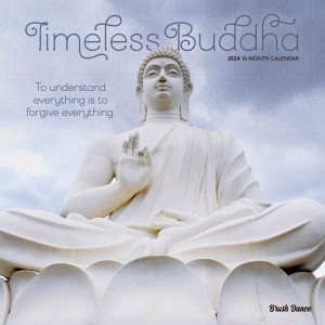 Timeless Buddha | 2024 12 x 24 Inch Monthly Square Wall Calendar