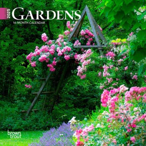 Gardens | 2025 7 x 14 Inch Monthly Mini Wall Calendar