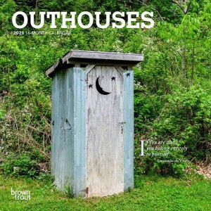 Outhouses | 2025 7 x 14 Inch Monthly Mini Wall Calendar