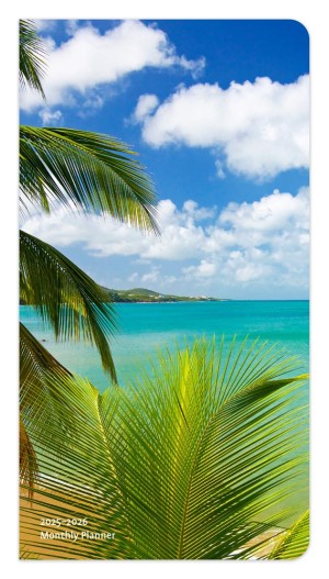 Tropical Islands | 2025-2026 3.5 x 6.5 Inch Two Year Monthly Pocket Planner