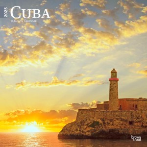 Cuba | 2025 12 x 24 Inch Monthly Square Wall Calendar