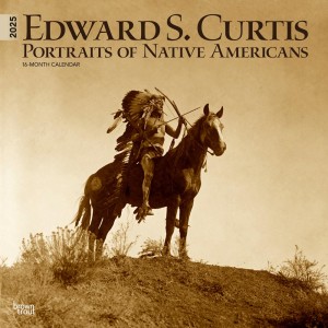 Edward S. Curtis Portraits of Native Americans | 2025 12 x 24 Inch Monthly Square Wall Calendar