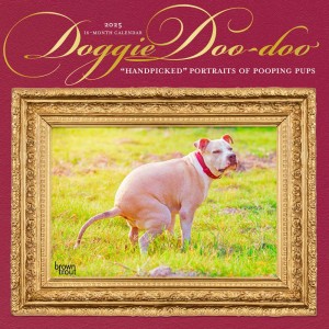 Doggie Doo Doo | 2025 12 x 24 Inch Monthly Square Wall Calendar