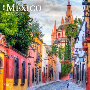 Mexico | 2025 12 x 24 Inch Monthly Square Wall Calendar | English/Spanish Bilingual