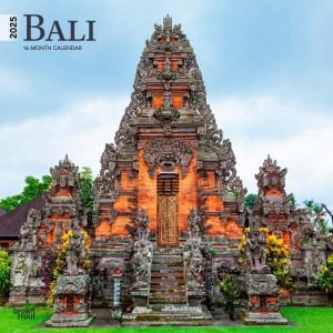 Bali | 2025 12 x 24 Inch Monthly Square Wall Calendar
