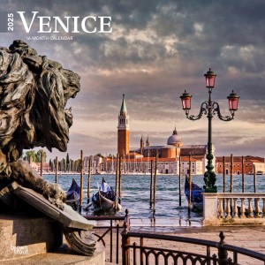 Venice | 2025 12 x 24 Inch Monthly Square Wall Calendar