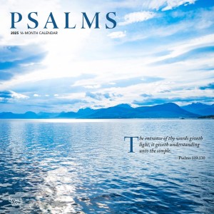 Psalms | 2025 12 x 24 Inch Monthly Square Wall Calendar
