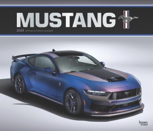 Ford Mustang OFFICIAL | 2025 14 x 24 Inch Monthly Deluxe Wall Calendar | Foil Stamped Cover