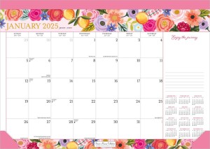 Bonnie Marcus OFFICIAL | 2025 17 x 12 Inch Monthly Desk Pad Calendar