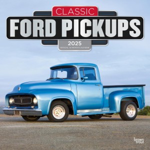 Classic Ford Pickups OFFICIAL | 2025 12 x 24 Inch Monthly Square Wall Calendar | Foil Stamped Cover